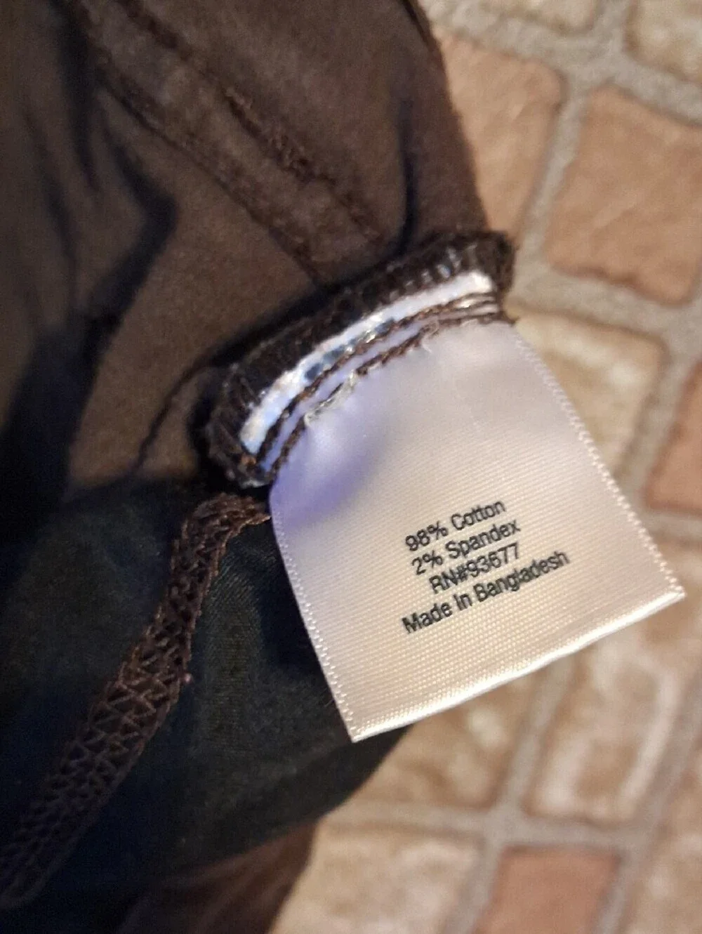 St. John's Bay Dark Brown Straight-Leg Corduroy Pants